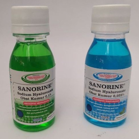 obat kumur Sanorine Hijau/ Sanorine Biru
