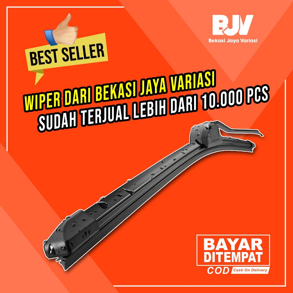 Promo !!! (Bisa Cod) Promo Wiper Mobil Frameless 2 Pcs - Toyota Kijang Lgx 2000 - 2004