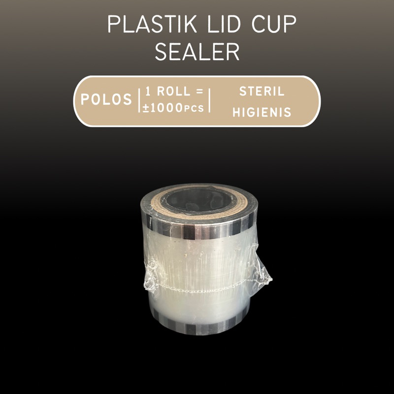 Plastik Sealer Cup 1000 | Plastik Press Polos | Coffee Lid | Tutup Sealer