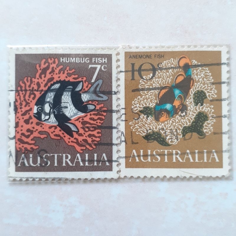 

Perangko Australia Sea life Tahun 1966 set 2pcs