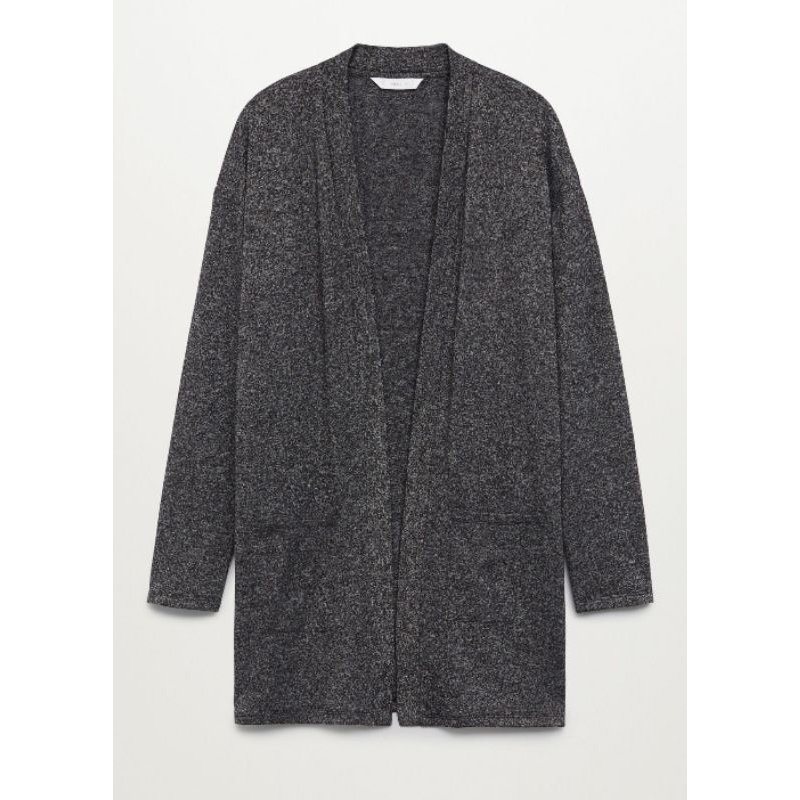 Mango Kids Long Flecked Knit Cardigan