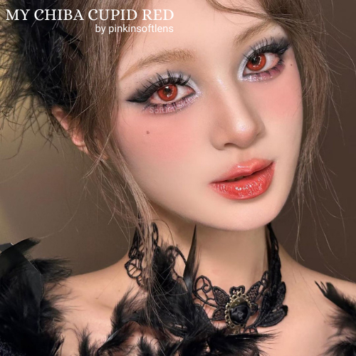 SOFTLENS.IDN MY CHIBA CUPID RED ANIME LENS BY PINKIN - normal minus