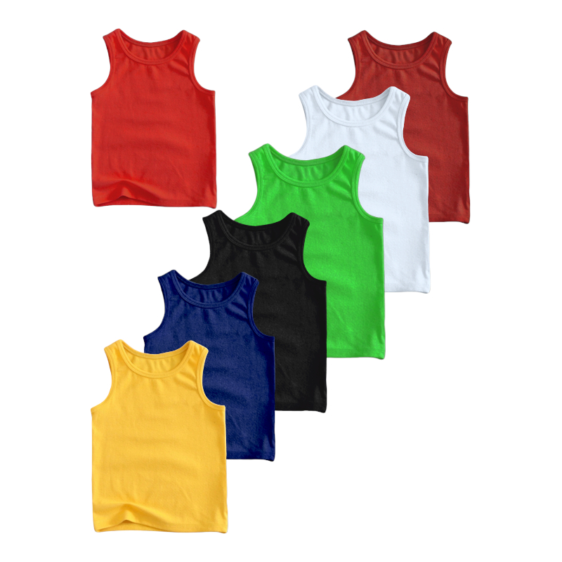 ATASAN SINGLET CEWEK COWOK - KAOS SINGLET ANAK - BAJU ANAK SINGLET 1-12TAHUN -KAOS ANAK MVIN