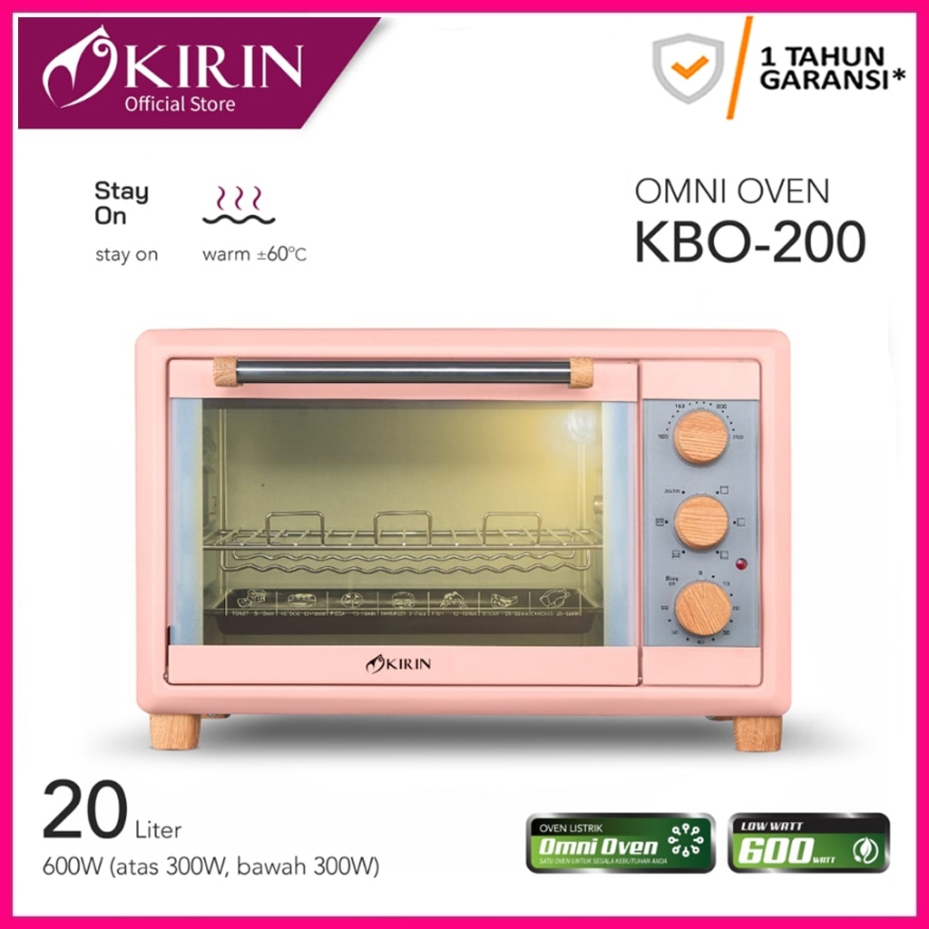 Oven Kirin 20 Liter Kirin Beauty KBO 200 HW/PK Low Watt