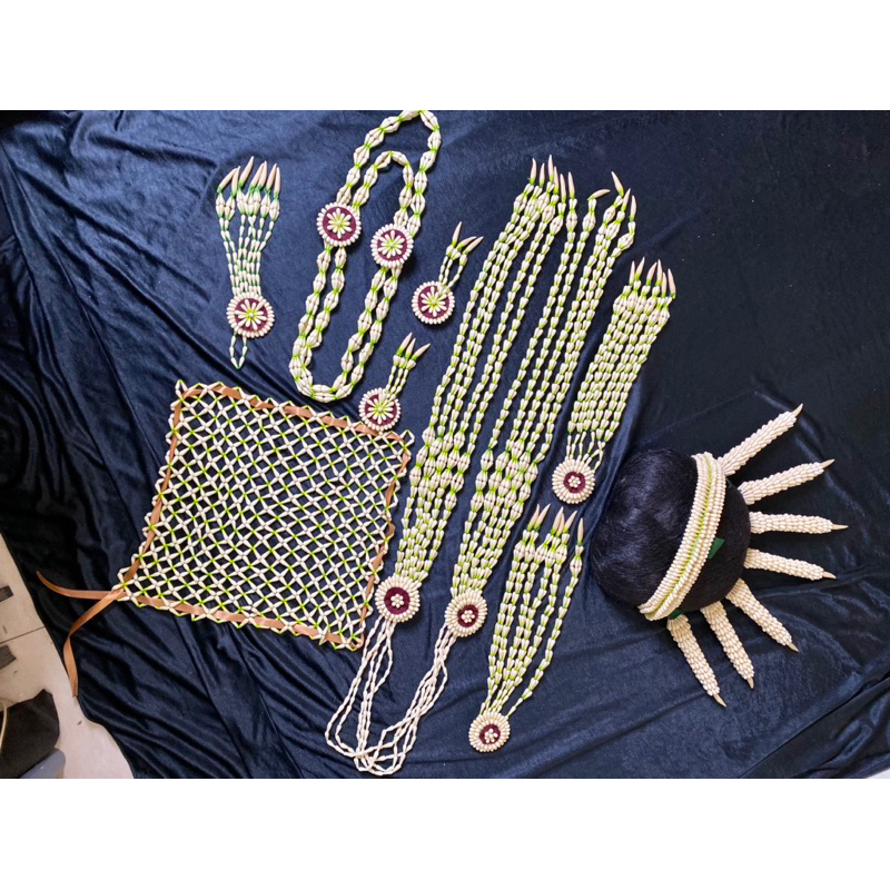 Melati palsu premium madura lilin set kalung pria