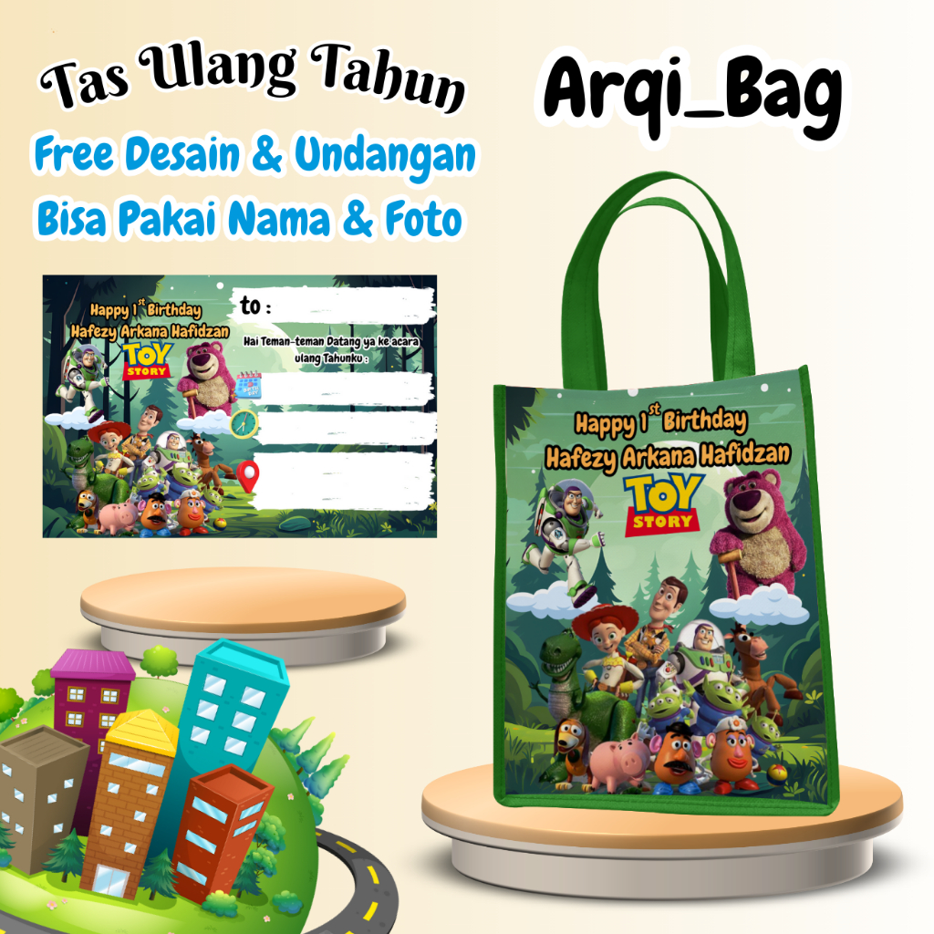 

Isi 20 Tas Ulang Tahun Anak Custom Pakai Nama Foto Nasi Kfc Bungkus Snack