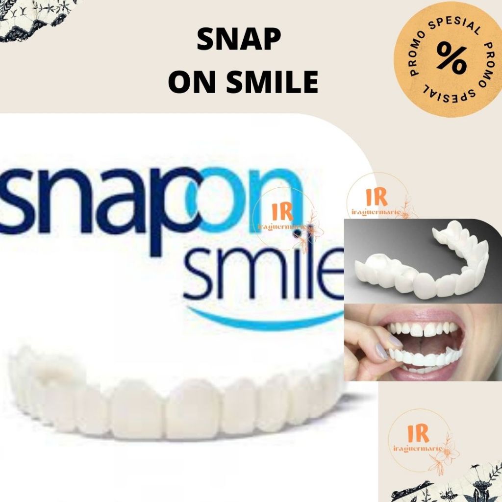 ✔ Snap on Smile - Silikon / Veener Gigi - Snap On Smile Atas Bawah Gigi Palsu