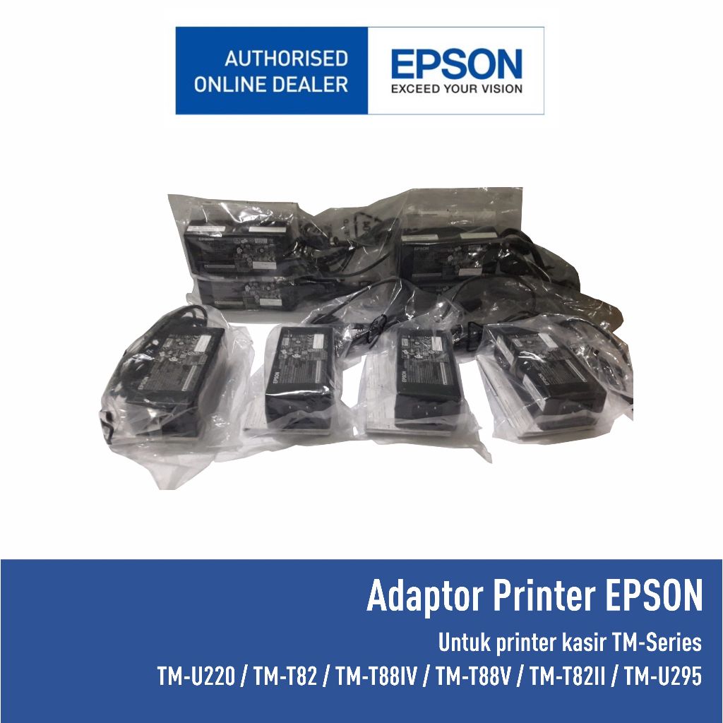 AC ADAPTOR EPSON PRINTER TM SERIES TMU220 TMT81 TM82 TMU295 Original