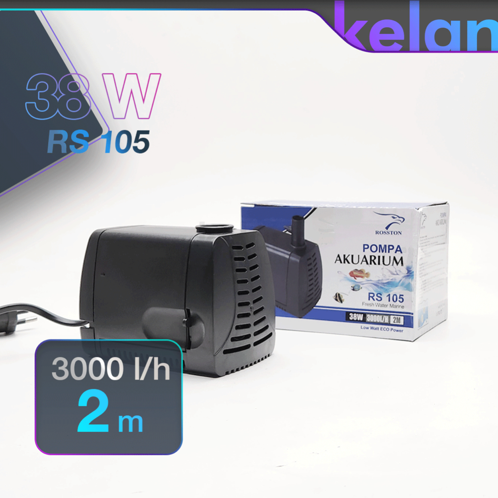 Pompa Aquarium Celup ROSSTON RS 105i Power Head 2000 L/H