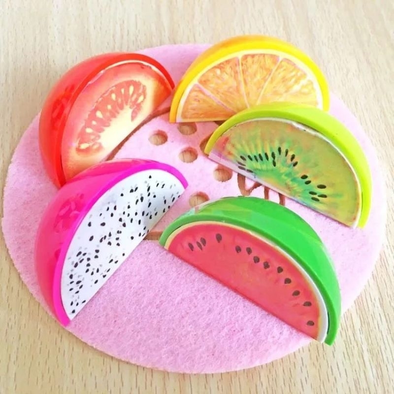 Rautan Pensil Motif Buah Segar