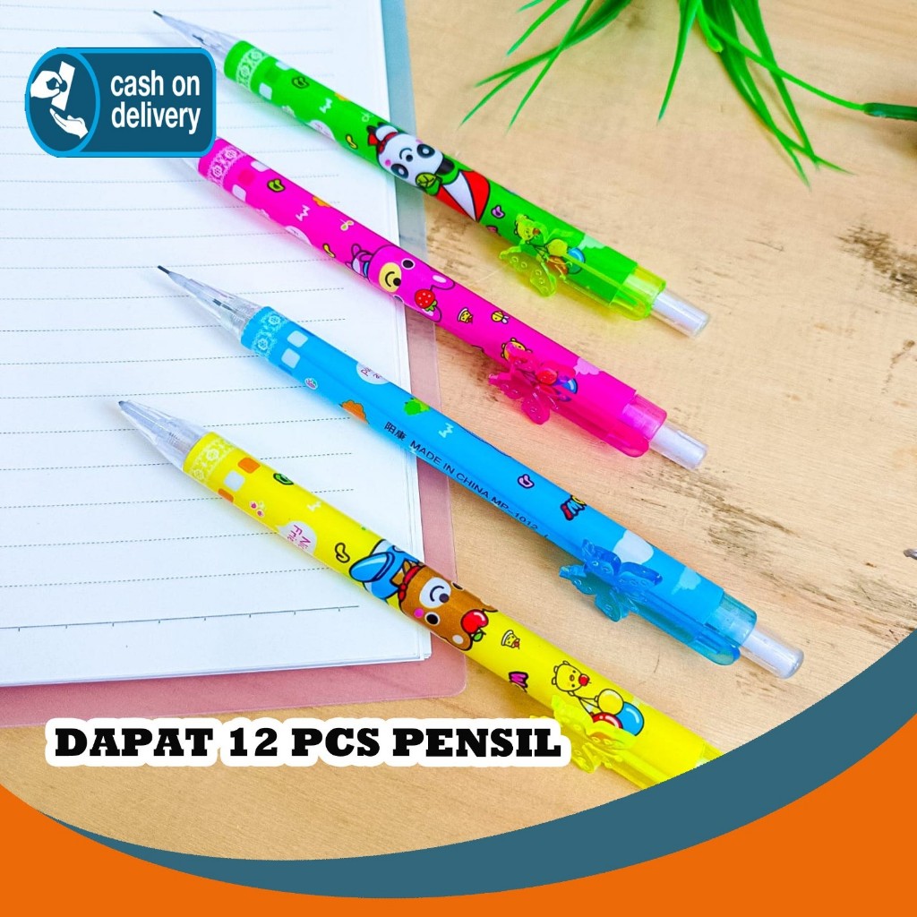 

SELUSIN (12 PCS) PENSIL CETEK MEKANIK BERUANG KUPU-KUPU PCM-1026 BEAR BUTTERFLY ZOO MECHANICAL KLIK CLICK KARAKTER UNIK MURAH PENCIL ALAT TULIS KANTOR SEKOLAH MURAH TERMURAH COD