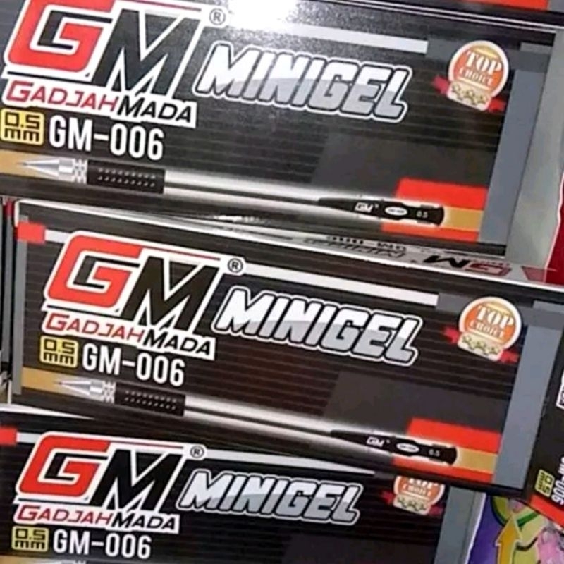 

Bulpen Gel hitam isi 12 pcs / bulpen minigel GM-006 / bulpen