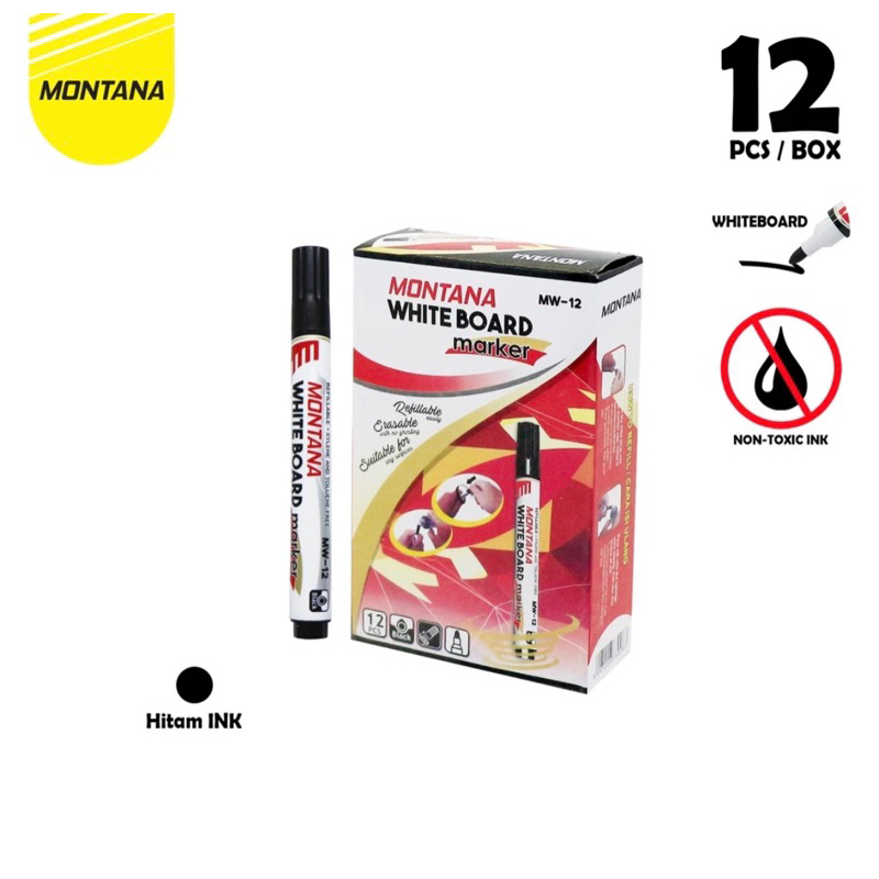 (SATUAN) MONTANA SPIDOL WHITEBOARD/ MONTANA Spidol Papan tulis
