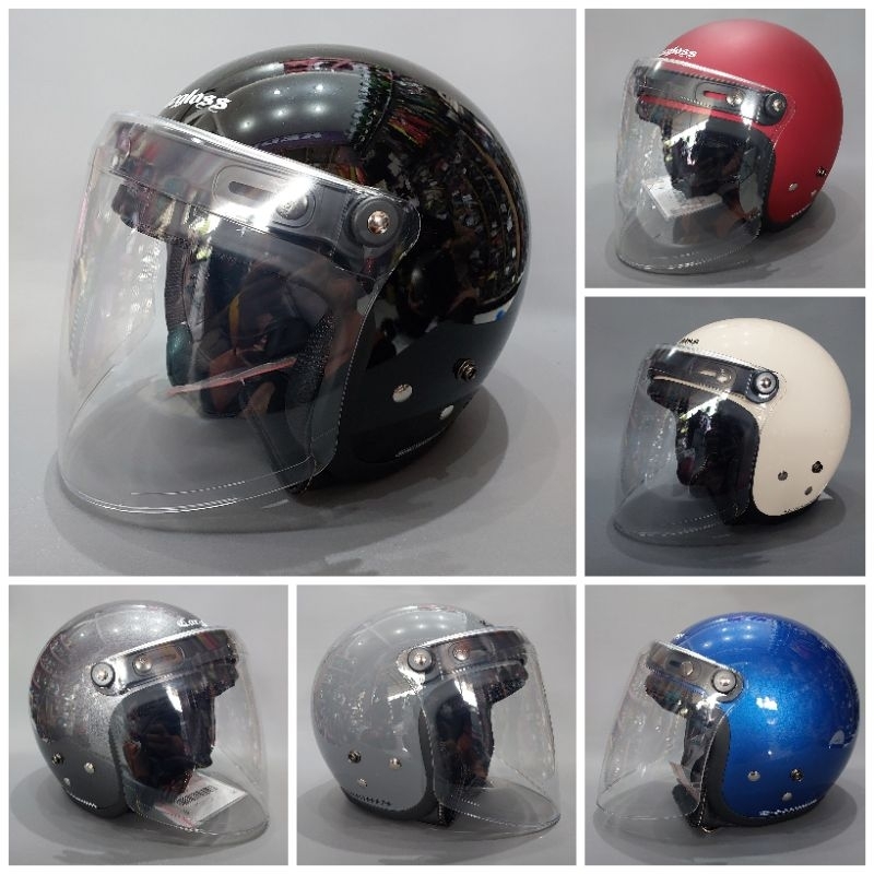 Helm Cargloss kaca injak full