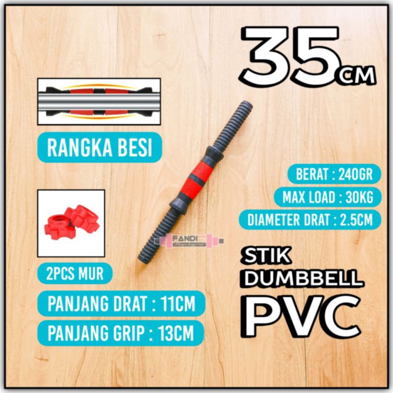 35cm Stik Dumbbell PVC Stik Barbel Stik Dumbell Stik Dumble