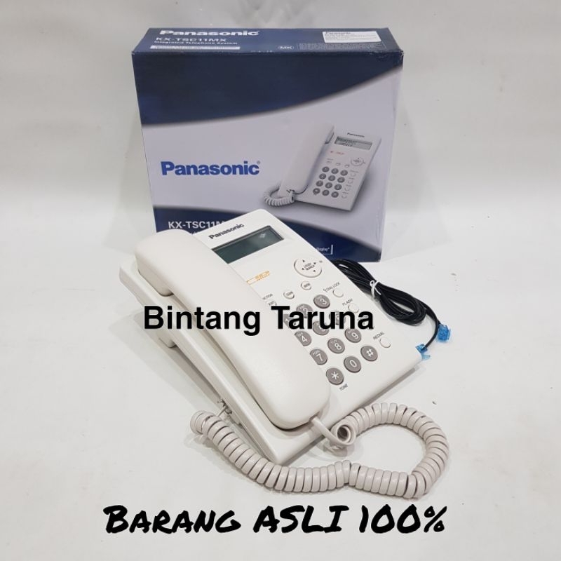 Telepon Kabel Panasonic KX-TSC11MX Telepon Panasonic TSC11 (Putih)