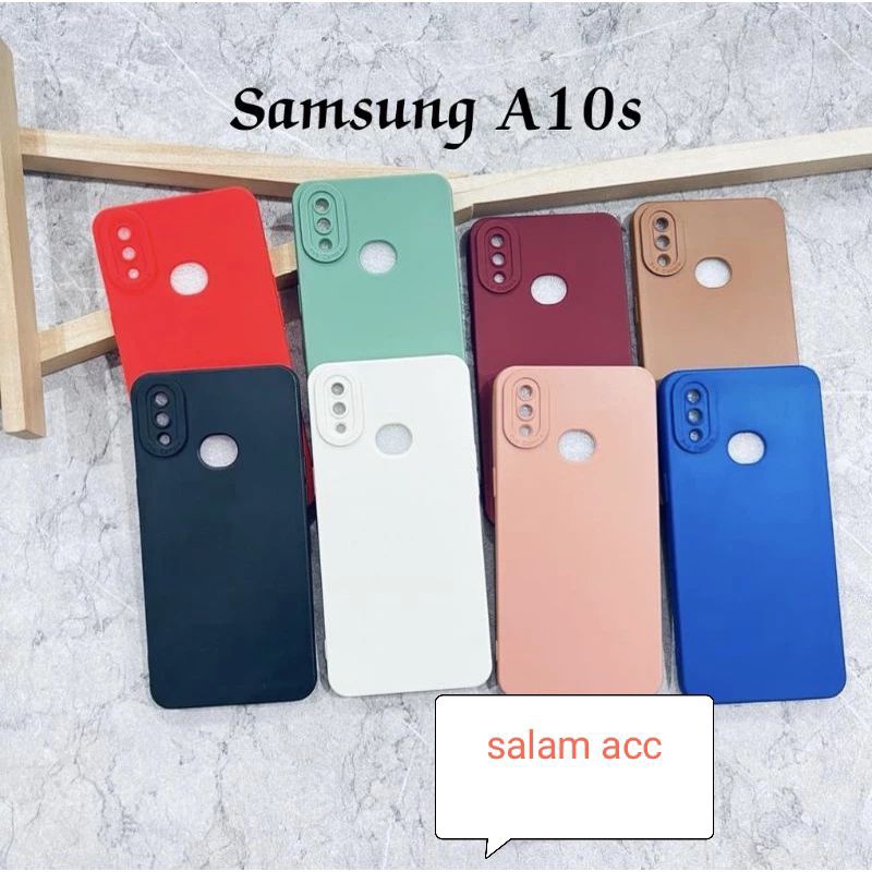 Softcase Macaron Pro Camera Samsung A10S Candy Case Full Color 3D Silikon TPU