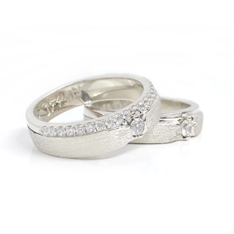 Promo wedding ring emas dan palladium