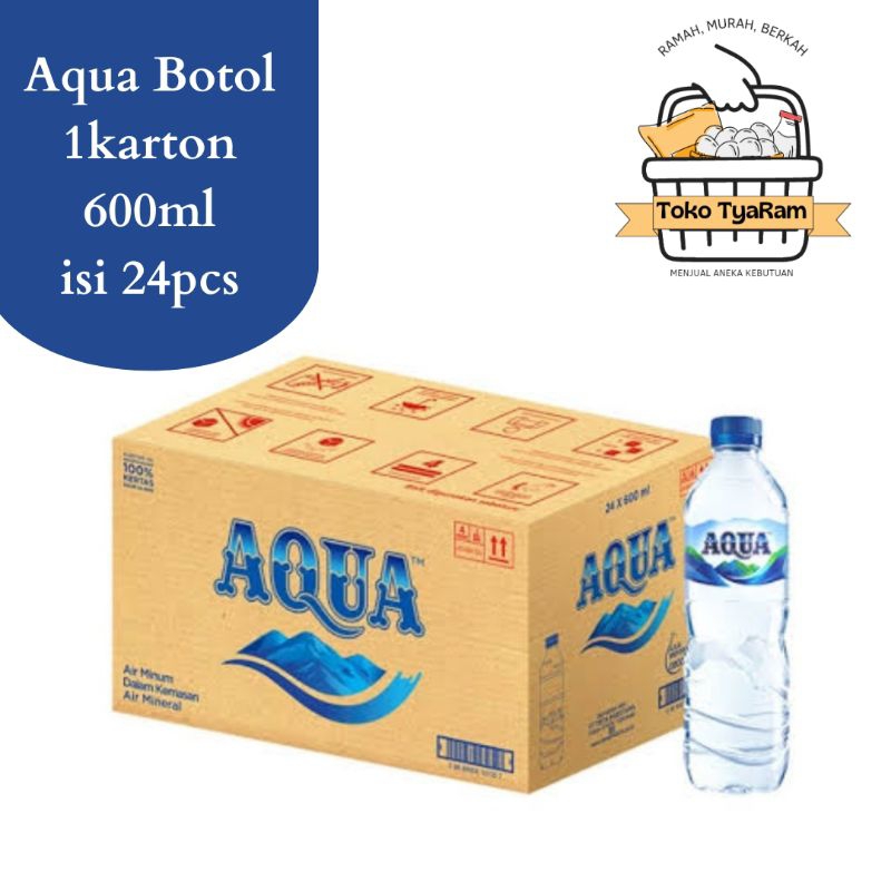 

AQUA air mineral 600ml/Aqua 600ml/aqua air mineral 600ml/air aqua 600ml isi 24pcs