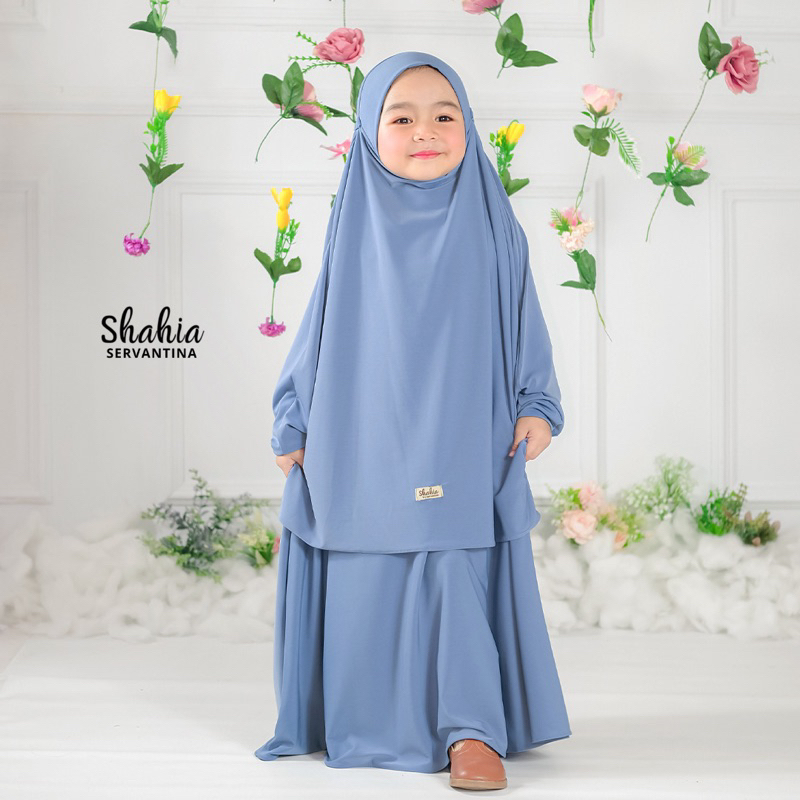 OFFICIAL Shahia Servantina - Shafa Set FK Instan Gamis Syari Anak Perempuan