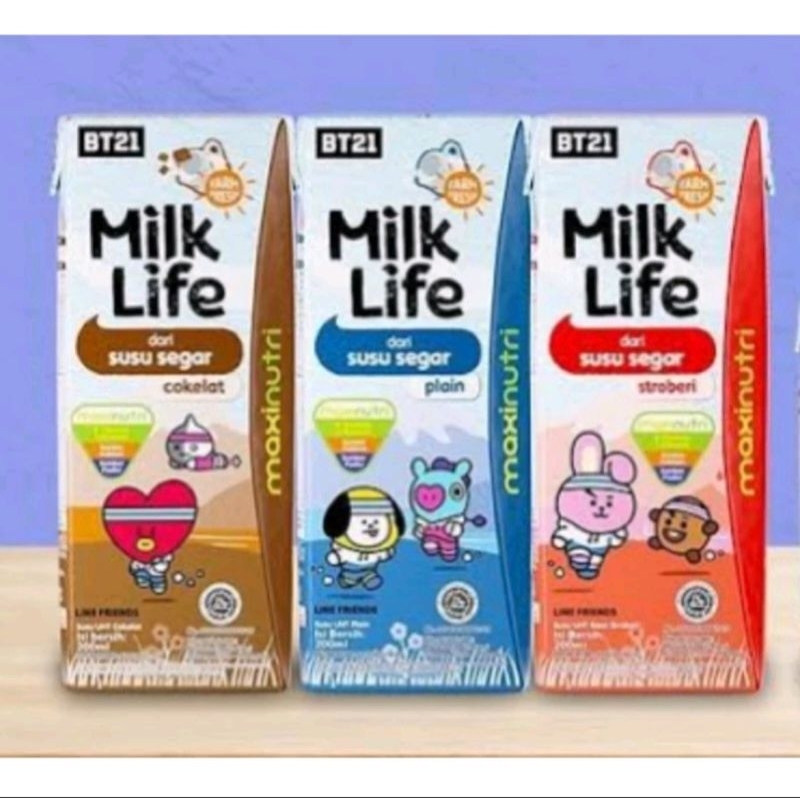 BT21 MILK LIFE SUSU UHT 200ml