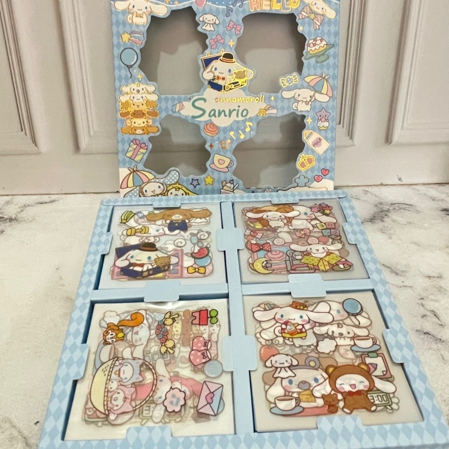 

Sticker Sanrio 32 Lembar Lucu Lengkap Variant Melody Purin Cinnamoroll - Biru