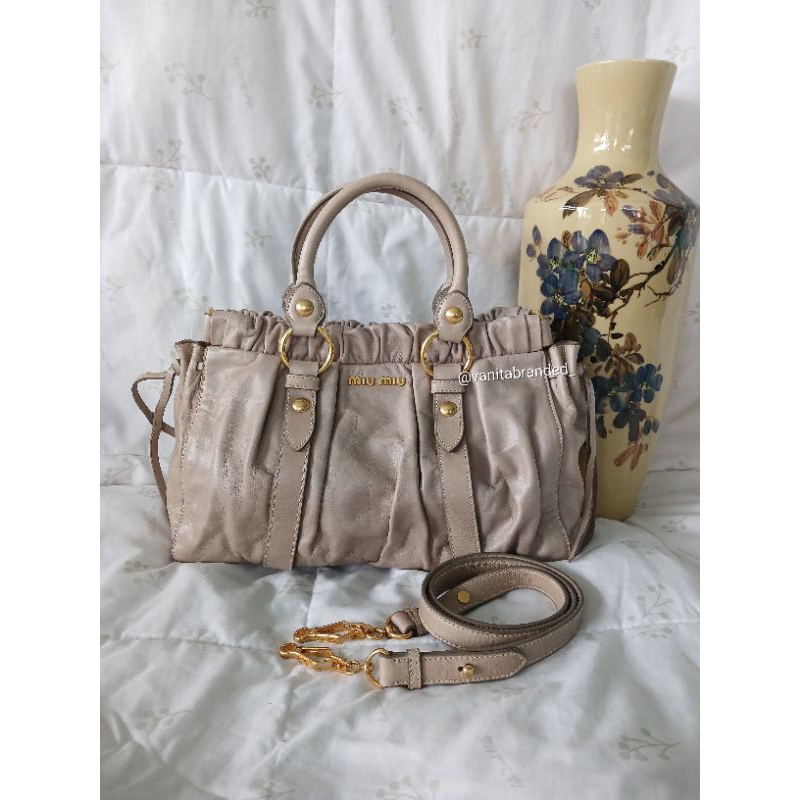 Tas Miu Miu Leather Bags mc