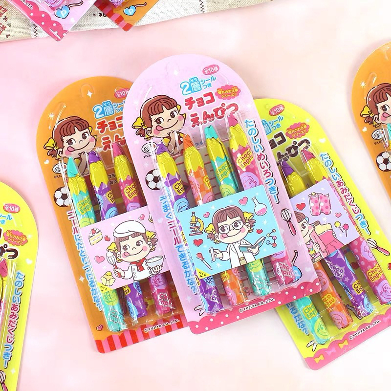 

Fujiya Pencil Chocolate Jepang Coklat Compund Susu Bentuk Pensil