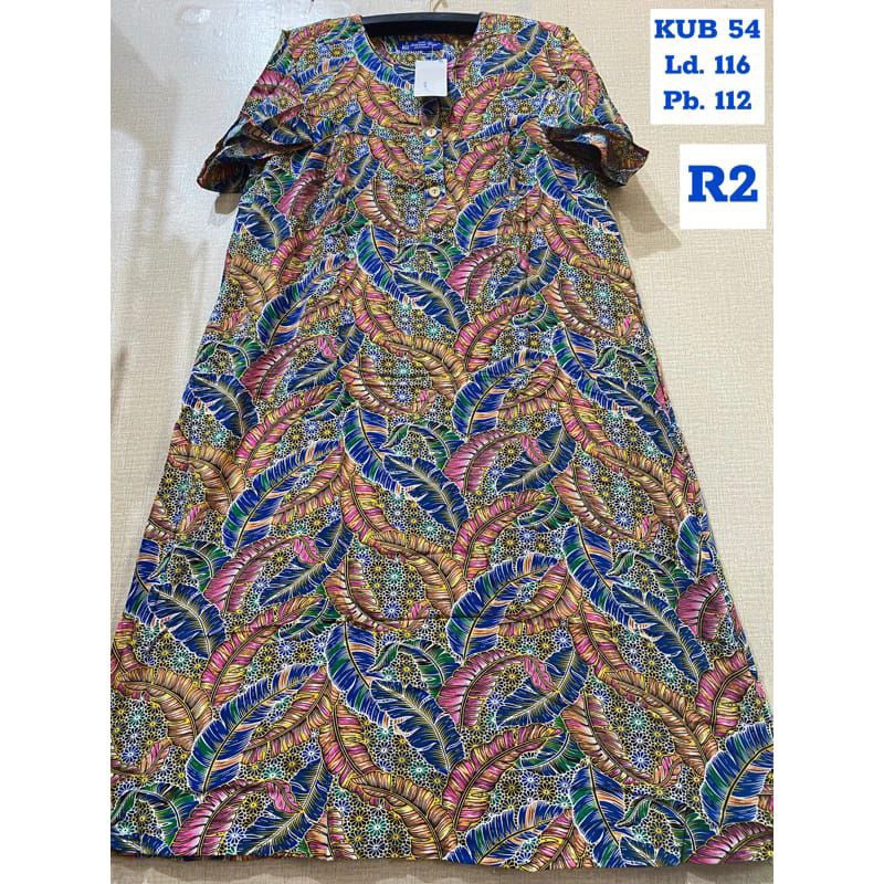 Daster Busui Pendek Selutut Kencana Ungu Asli Original Motif Bunga Kekinian Murah Baju Tidur Wanita 