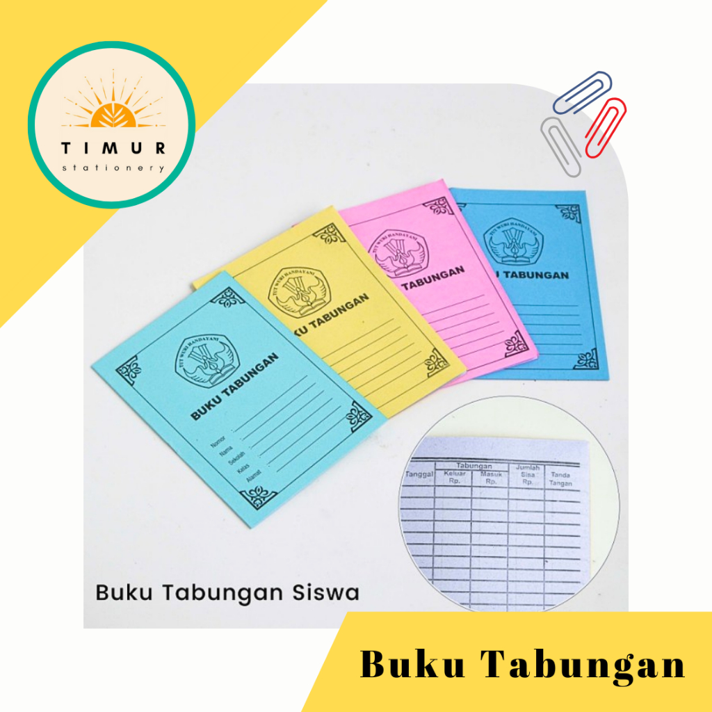 

Buku Tabungan Siswa Sekolah GROSIR per pack isi 50 buku