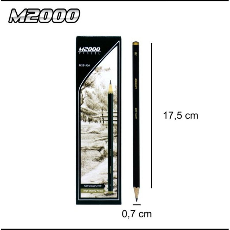 

Pensil 2B M2000 M2B-900 (1 Box/12 Pcs)