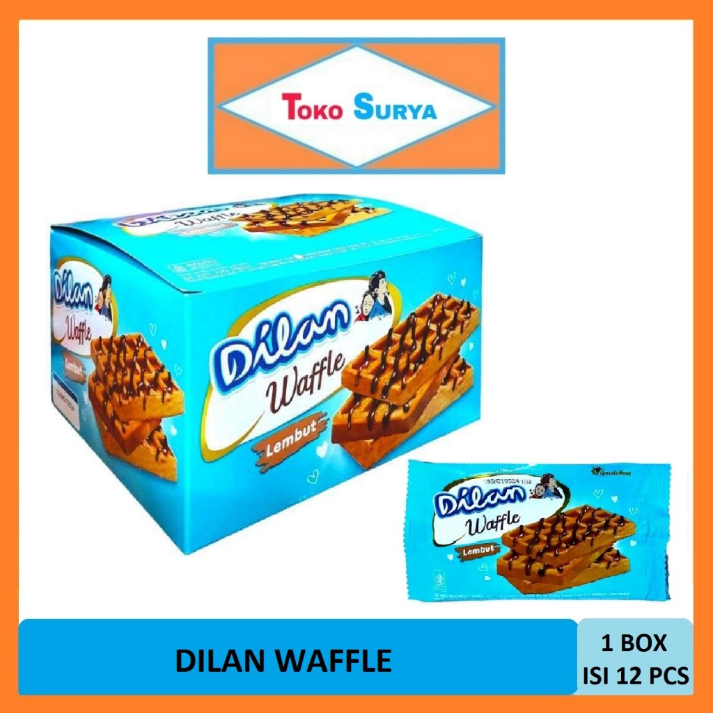 

Dilan Waffle Kue Wafel Rasa Cokelat 12 Pcs x 16 Gr