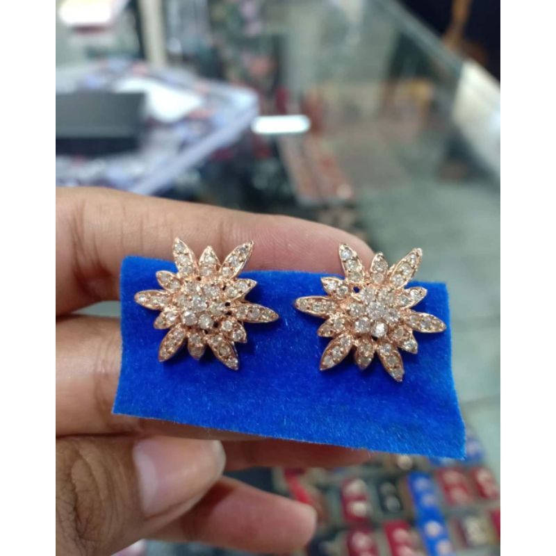 Anting Bintang laut Berlian Medan Asli