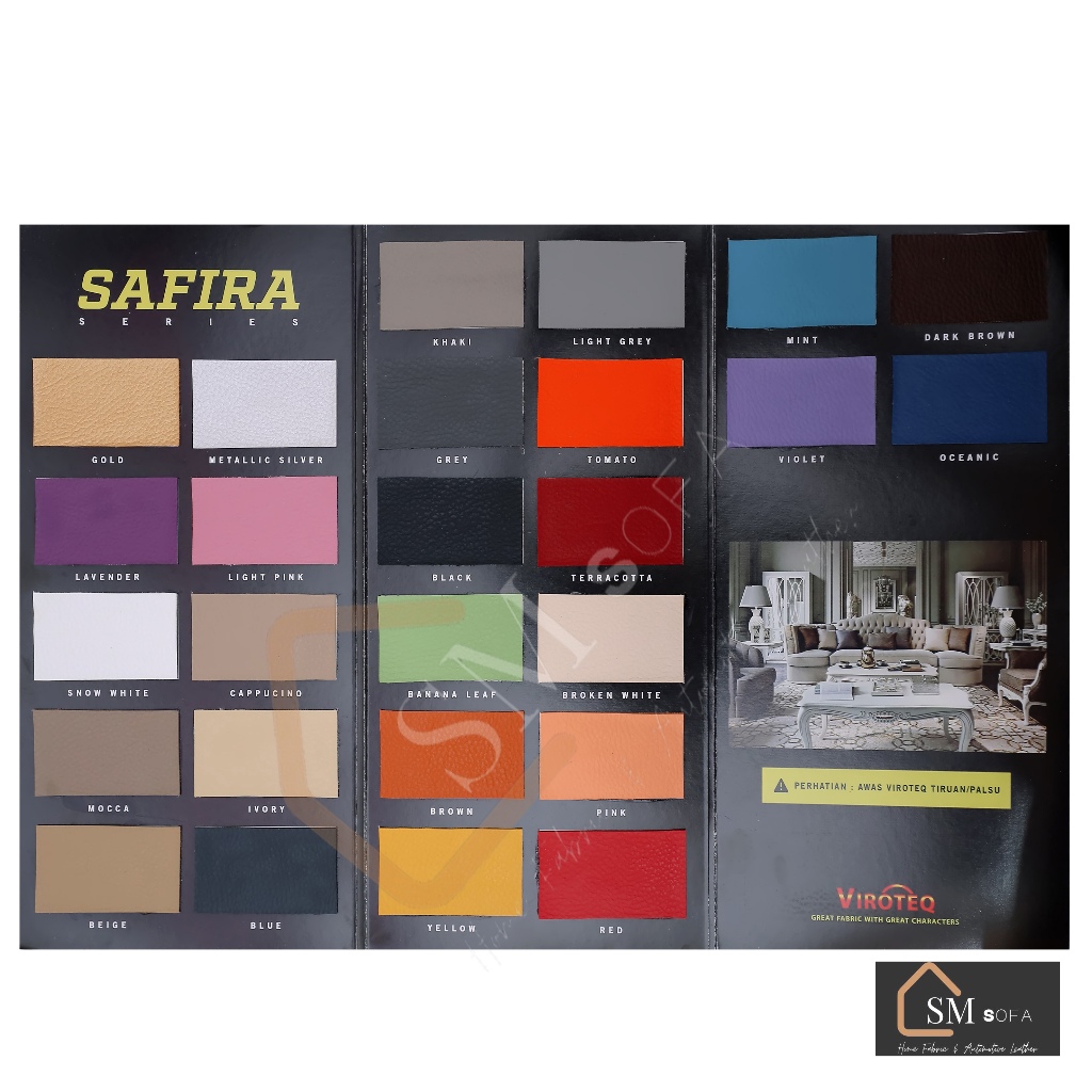 Oscar Safira by Viroteq - Oscar Sofa/Kain Sofa/Bahan Jok Mobil/Bahan Jok Motor/Jok Mobil/Jok Motor