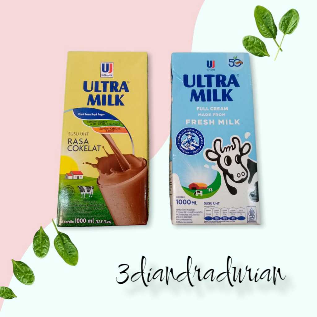 

ultra milk cokelat & full cream 1 liter