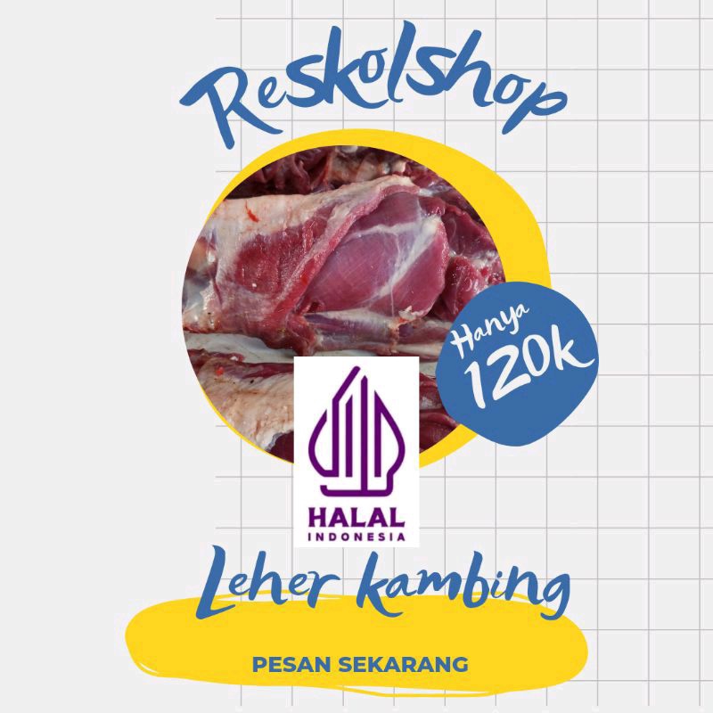 

Leher kambing muda 1kg