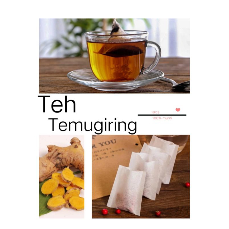 

Teh Temugiring / Peredah cacingan dll 15pcs kantong teh