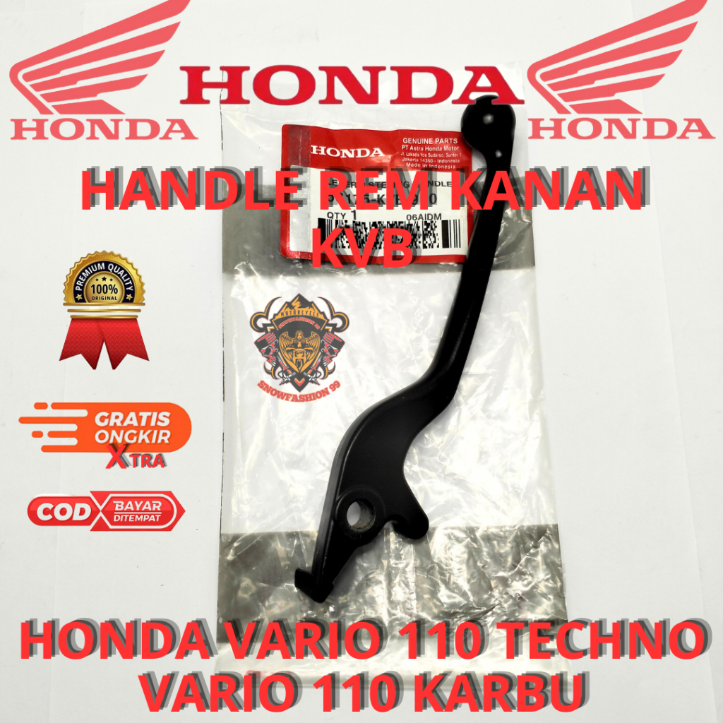 HANDLE REM KANAN HONDA VARIO 110 KVB HANDEL REM VARIO 110 KARBU ,VARIO 110 TECHNO KUALITAS ASLI ORIG