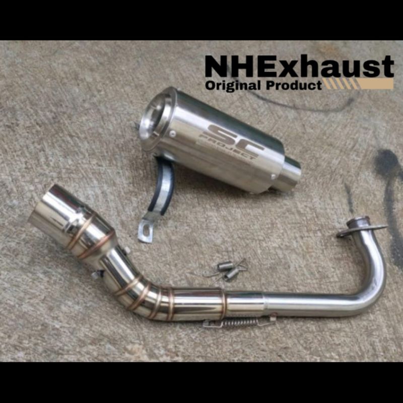 Knalpot Racing SC Project all matic mio vario beat nmax fino scoopy