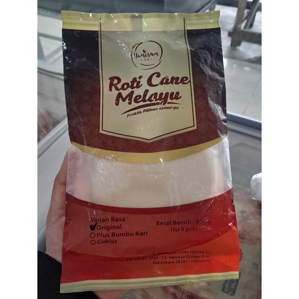 

Hanisun Roti Cane Melayu Praktis Pilihan Keluarga 300g / 300 gram Varian Rasa Original Ori / Plus Bumbu Kari Curry Seasoning / Coklat Cokelat Choco Chocolate Flavour Flavor Canai Flat Bread India Indian Flatbread Makanan Menu Sarapan Pagi Cepat Siap Saji