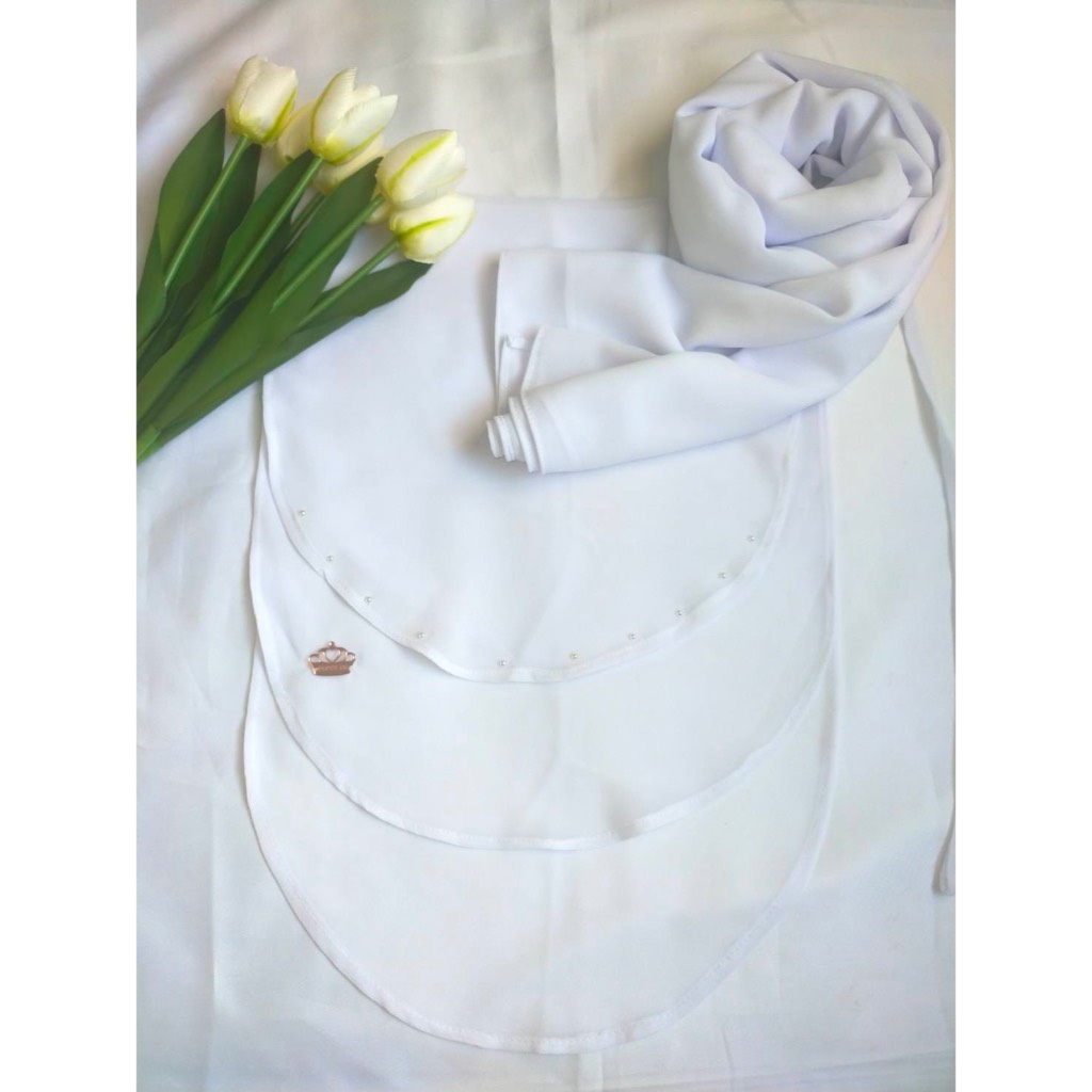 SET PASMINA DAN CADAR 3 LAYER