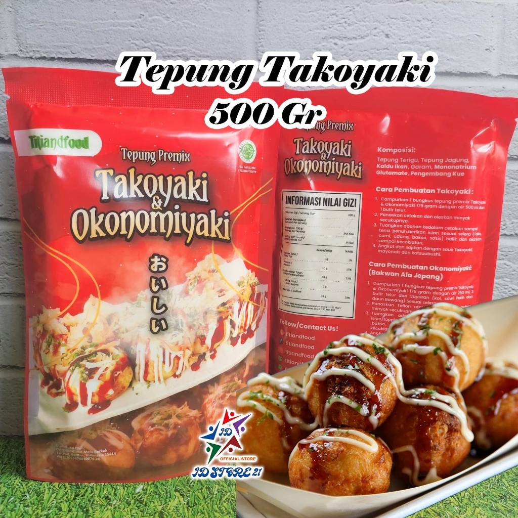 

Tepung Takoyaki Premix 500 GR tepung okonomiyaki HALAL