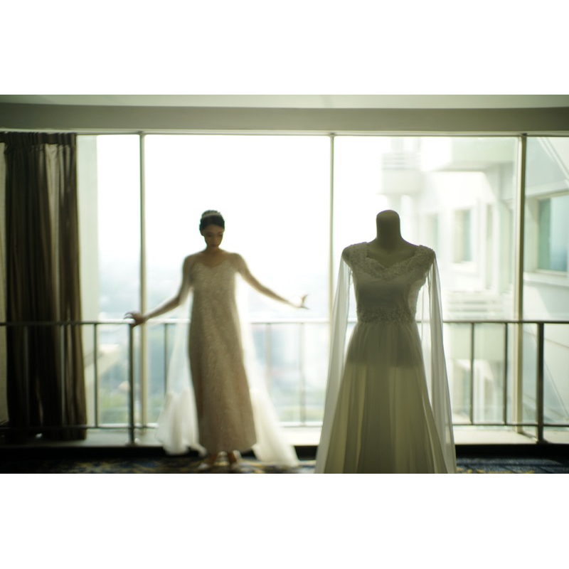 WEDDING GOWN SIMPLE TAPI MEWAHHH