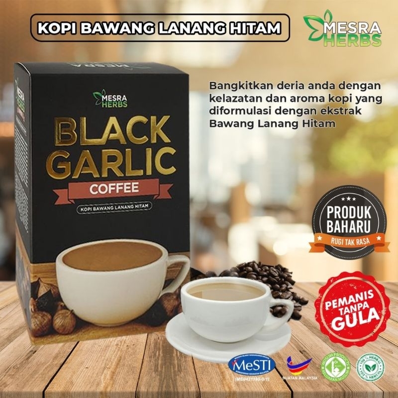 

Kopi Kesehatan Black Garlic Mesra Herbs Halal 100%