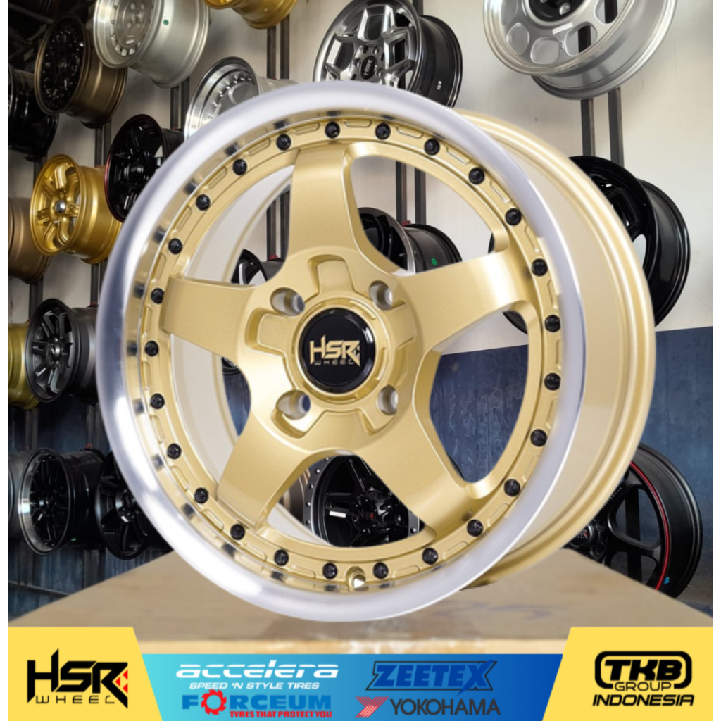 velg mobil warna gold ring 15 velg hsr bob r15 pnp yaris brio ayla kia