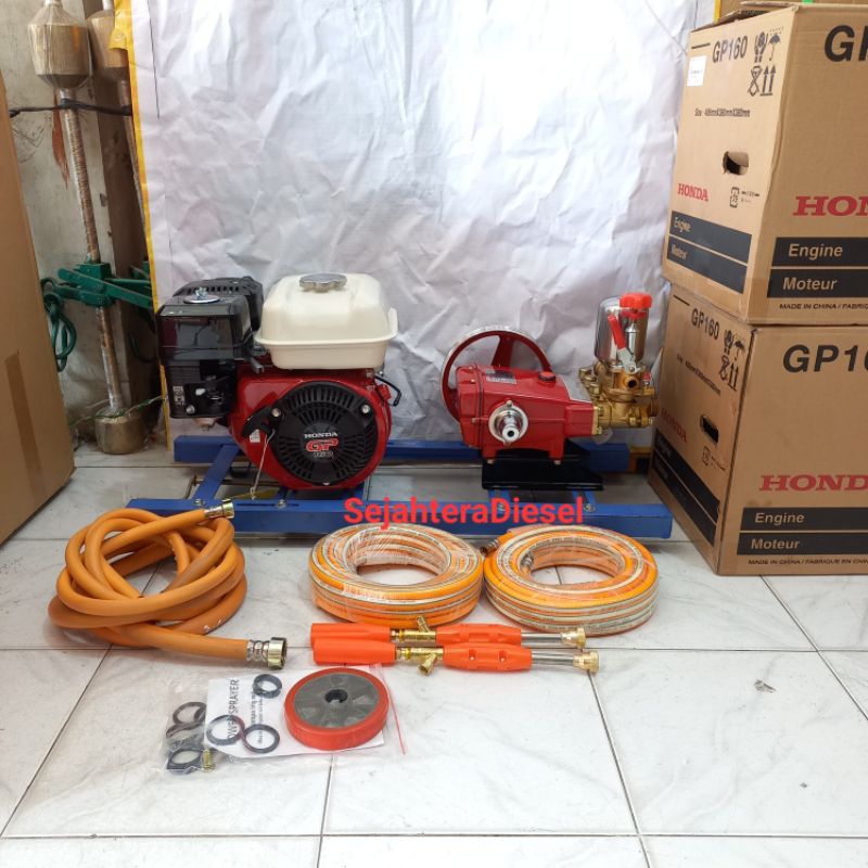 Steam Bensin HONDA GP160 Cuci Motor Kepala Sprayer 30 Rangka Siku