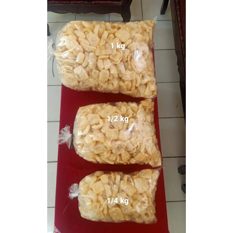 

kerupuk kulit sapi asli/ kerupuk jangek/ kerupuk rambak/ kerupuk dorokdok 1/4 kg (250gr)