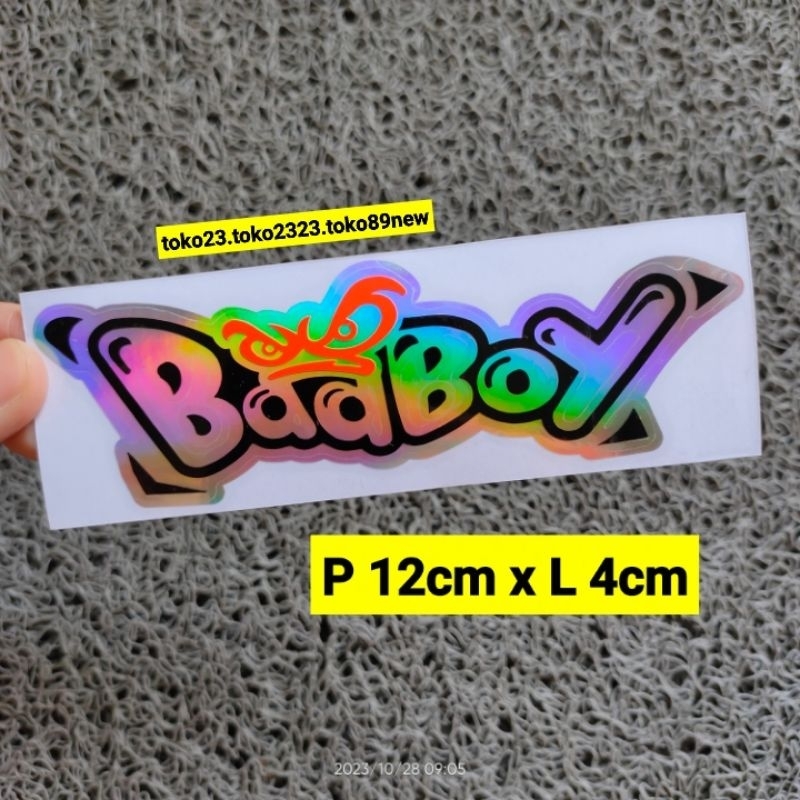 stiker motor hologram keren badboy