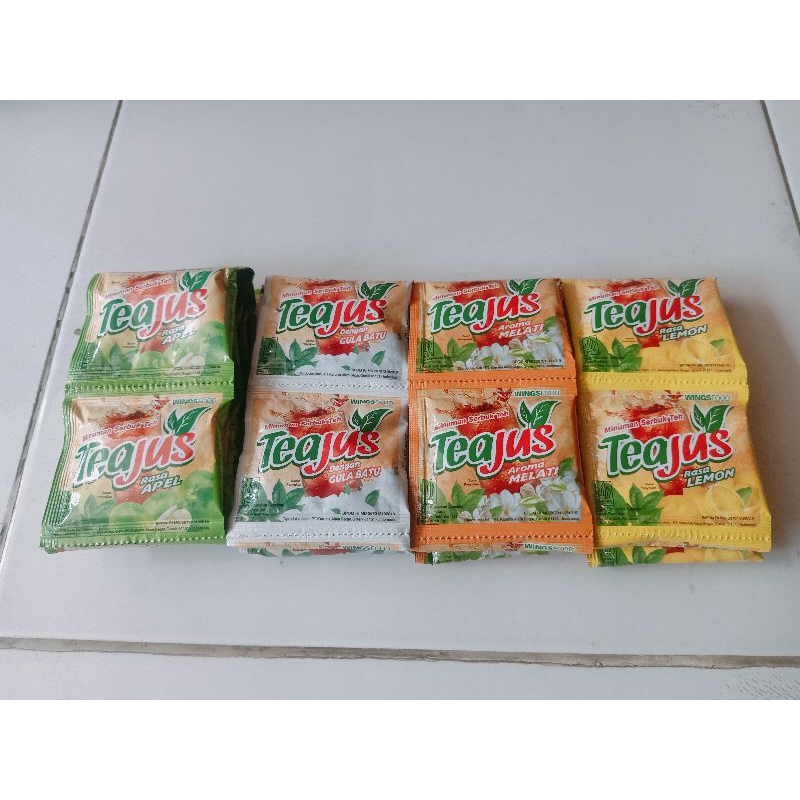 

teajus serbuk 4 variant renceng (10 sachet)