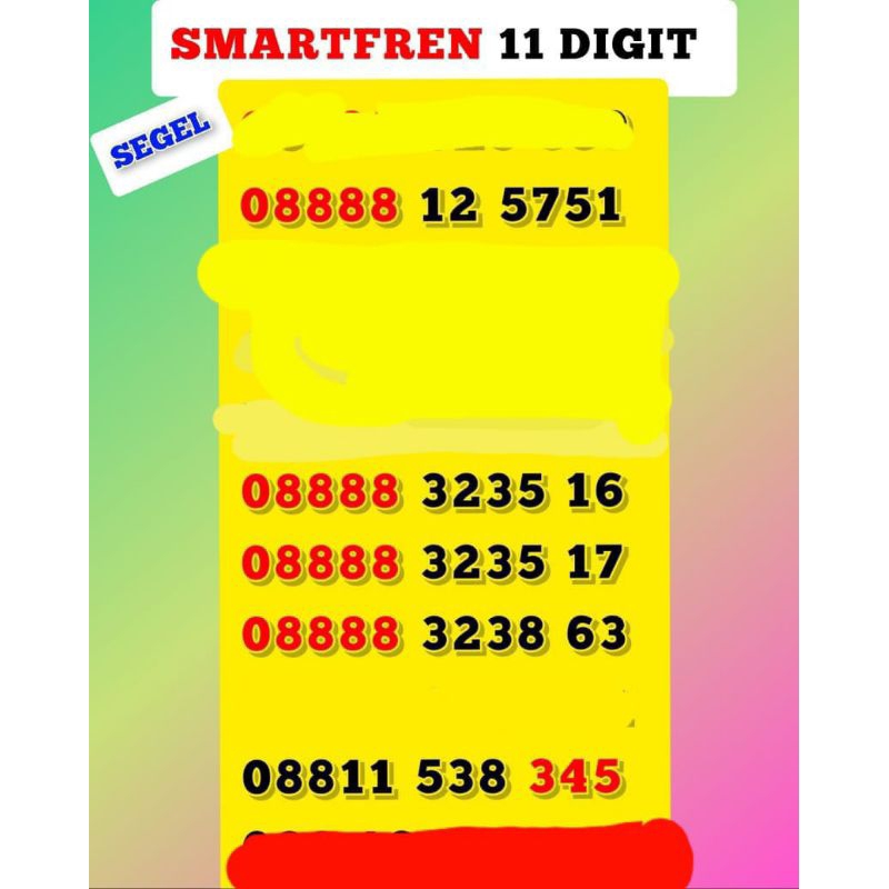 OBRAL KARTU PERDANA SMARTFREN 11 DIGIT MURAH BAGUS
